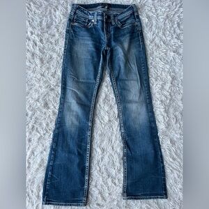 SILVER Aiko Bootcut Jeans Size 28